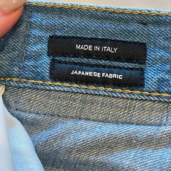 R13 drop crotch cropped distressed jeans sz 25 - Picture 9 of 11